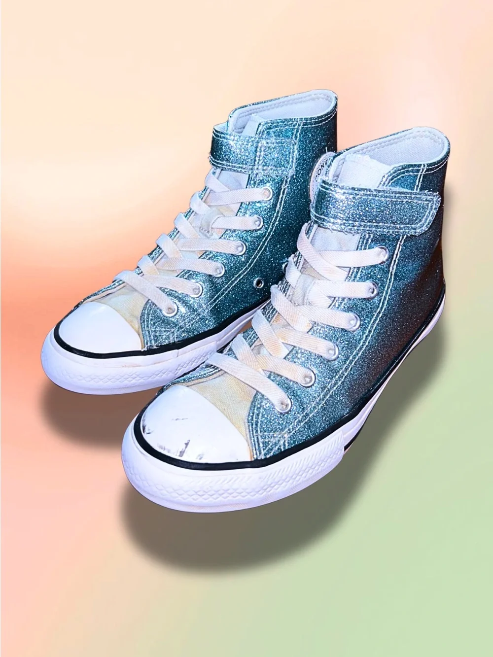 Converse Chuck Taylor All Star Easy-On Shimmer Youth Shoes Size 3